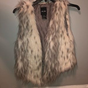 Faux fur vest